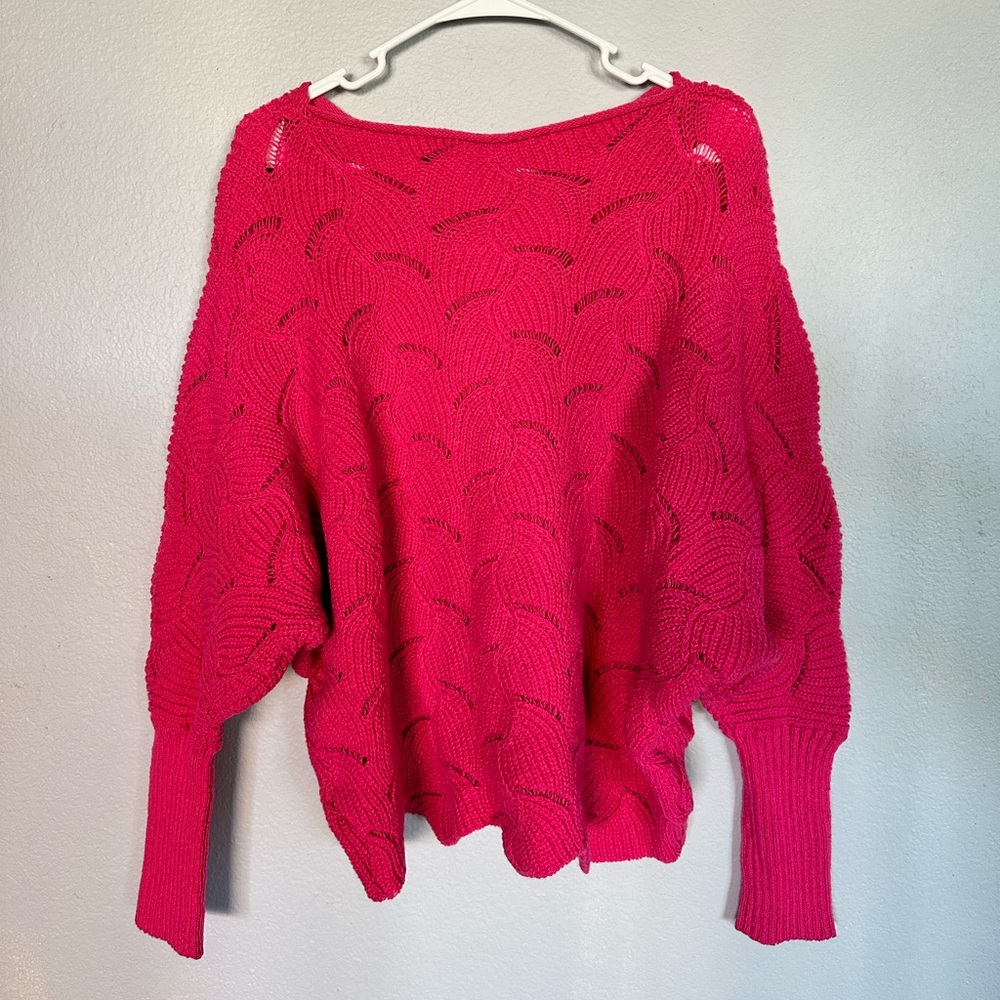SHEIN Hot Pink Curvy Sweater